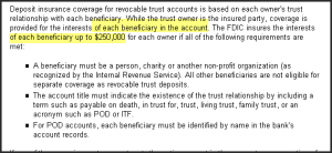 FDIC limits of living trusts from FDIC site